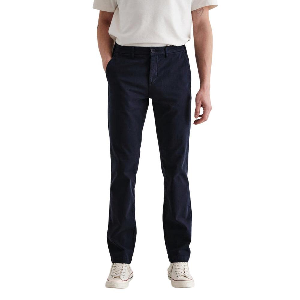 NEW WAX LONDON skye cotton twill trouser in navy